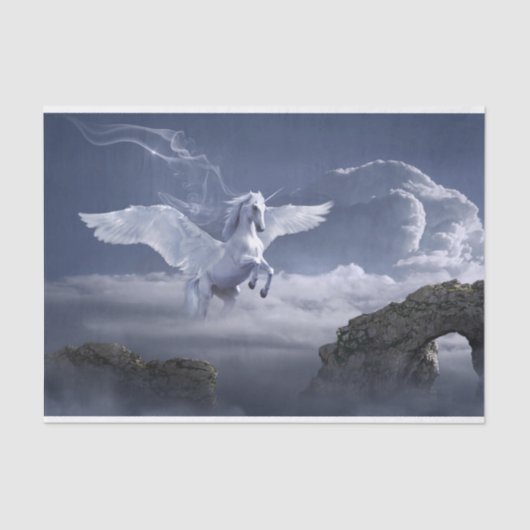 Verbluffende ontkoppeling van Pegasus-paarden Tissuepapier (Voorkant)
