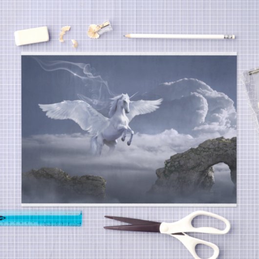 Verbluffende ontkoppeling van Pegasus-paarden Tissuepapier (Craft)