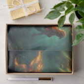 Verbluffende opaalachtige zeemeermin in de schacht tissuepapier (Geschenk)