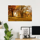 Verbluffende oude eikenbomen in Schotland Poster (Thuiskantoor)