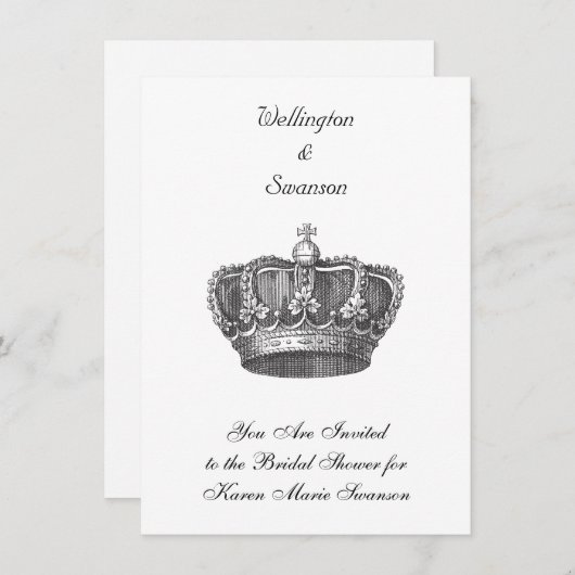 Verbluffende Oude Wereldkroon Kaart (Voorkant / Achterkant)