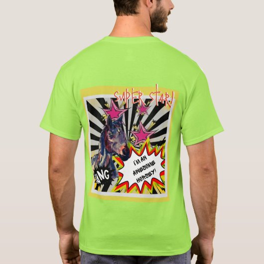VERBLUFFENDE PAARDEN T-SHIRT (Achterkant)