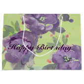 Verbluffende Paarse aquarel Event Paper-producten Groot Cadeauzakje (Voorkant)