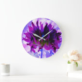 Verbluffende Paarse en zwarte Cactus Dahlia Grote Klok (Huis)