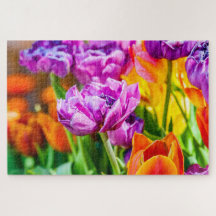 Verbluffende Paarse papegaaibloemen