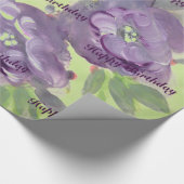 Verbluffende Paarse Waterverf Event Paper Producte Cadeaupapier (Hoek)