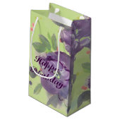 Verbluffende Paarse Waterverf Event Paper Producte Klein Cadeauzakje (Achterkant Gekanteld)