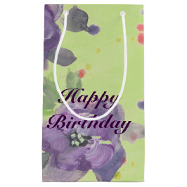 Verbluffende Paarse Waterverf Event Paper Producte Klein Cadeauzakje