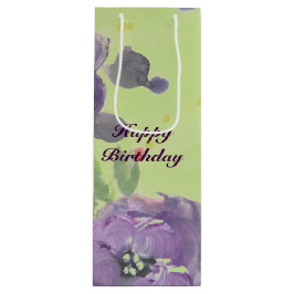 Verbluffende Paarse Waterverf Event Paper Producte Wijn Cadeautas