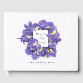 Verbluffende Paarse Waterverf van Irisa's Gastenboek (Voorkant)