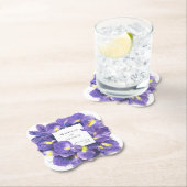 Verbluffende Paarse Waterverf van Irisa's Kartonnen Onderzetters (Insitu)