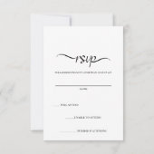 Verbluffende Paarse Waterverf van Irisa's RSVP Kaartje (Achterkant)