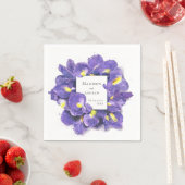 Verbluffende Paarse Waterverf van Irisa's Servet (Insitu)