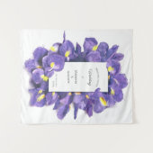 Verbluffende Paarse Waterverf van Irisa's Wandkleed (Voorkant (horizontaal))