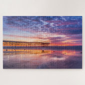 Verbluffende Pacific Beach California Pier Sunset Legpuzzel (Horizontaal)