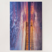 Verbluffende Pacific Beach California Pier Sunset Legpuzzel (Verticaal)