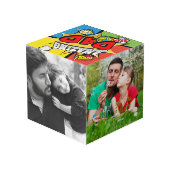 Verbluffende pap foto-kubus kubus (Achter hoekig)