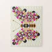 Verbluffende patroonpatroonpatroonmonarch Butterfl Legpuzzel (Verticaal)