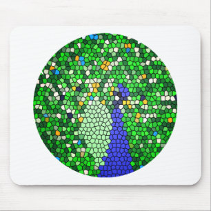 Verbluffende Peacock-mozaïekkunstgeschenken op maa Muismat