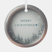 Verbluffende personaliseren mooie kerst ornament (Voorkant)