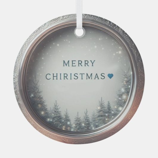 Verbluffende personaliseren mooie kerst ornament (Voorkant)