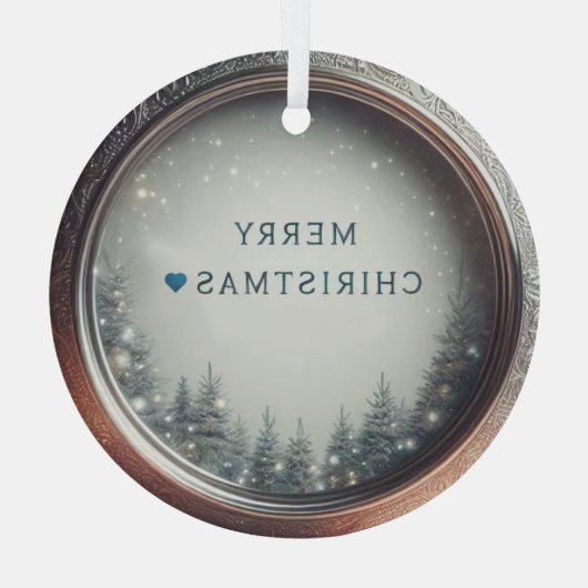 Verbluffende personaliseren mooie kerst ornament (Achterkant)