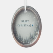 Verbluffende personaliseren mooie kerst ornament (Voorkant links)