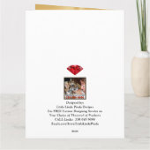 Verbluffende, persoonlijke 40e verjaardag-kaart vo kaart (Achterkant)