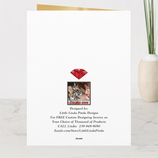 Verbluffende, persoonlijke 40e verjaardag-kaart vo kaart (Achterkant)