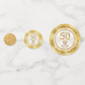 Verbluffende persoonlijke, 50e Jubileum Confetti (Voorkanten)
