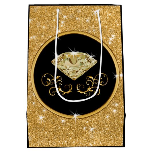 Verbluffende persoonlijke 'Birthday Cadeaus', ELK  Medium Cadeauzakje (Achterkant)