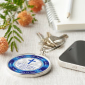 Verbluffende, persoonlijke Christelijke geschenken Sleutelhanger (Zijkant)