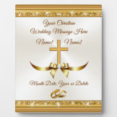 Verbluffende persoonlijke Christelijke weddenschap Fotoplaat (Voorkant)