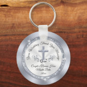 Verbluffende persoonlijke Christelijke weddenschap Sleutelhanger (Voorkant)