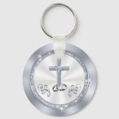 Verbluffende persoonlijke Christelijke weddenschap Sleutelhanger (Achterkant)