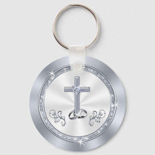 Verbluffende persoonlijke Christelijke weddenschap Sleutelhanger (Achterkant)