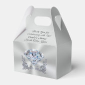 Verbluffende persoonlijke, diamantvijvers bedankdoosjes (Achterkant)