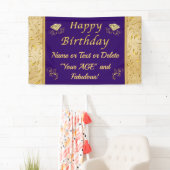 Verbluffende persoonlijke Happy Birthday-banner on Spandoek (Insitu)