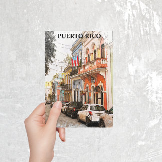 Verbluffende Puerto Rico Vintage Travel Briefkaart