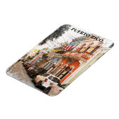 Verbluffende Puerto Rico Vintage Travel Magneet (Linkerzijde)