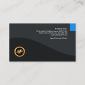 Verbluffende Red Gold Faux Resort Home Architect C Visitekaartje (Achterkant)