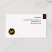 Verbluffende Red Grunge Professional Modern Archit Visitekaartje (Achterkant)