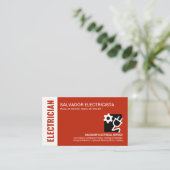 Verbluffende Red Layers elektricien Visitekaartje (Staand voorkant)