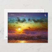 Verbluffende regenboogzonsondergang briefkaart (Voorkant / Achterkant)