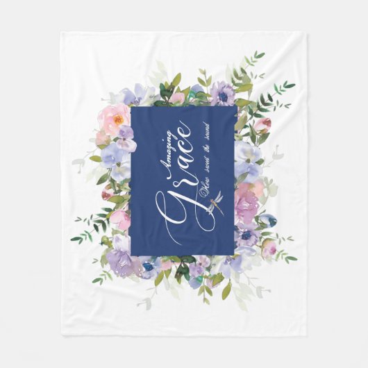 Verbluffende respiratieflorale fleece deken (Voorkant)