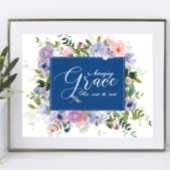 Verbluffende respiratieflorale poster