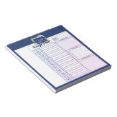 Verbluffende respiratieplanner op de dag notitieblok (Schuin)