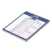 Verbluffende respiratieplanner op de dag notitieblok (Linkerzijde)