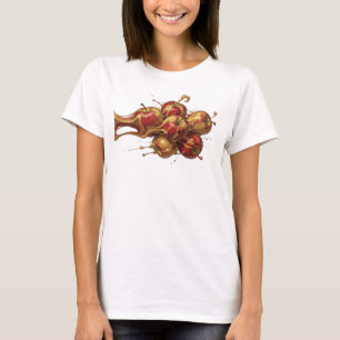 Verbluffende Rode Abstracte Appel Trendy T-shirt