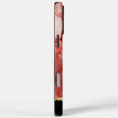 Verbluffende rode en witte marmeren patronen Case-Mate iPhone case (Achterkant / Rechts)